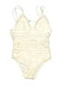 Unbranded Paisley Ivory White One Piece Swimsuit Size 1 - Sm - photo 1
