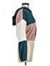 Shein Color Block Teal Sweatshirt Size M - photo 4