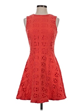 cynthia steffe red dress Cynthia Steffe Womens Red Sundress Square Neck Tie Waist Short Size 2