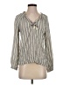 Paige 100% Rayon Gray Long Sleeve Blouse Size S - photo 1