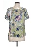 Spense 100% Polyester Paisley Green Short Sleeve Blouse Size L - photo 1