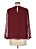 J. by J.Crew 100% Polyester Burgundy Long Sleeve Blouse Size 6 - photo 2