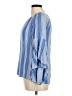 Fever 100% Rayon Blue 3/4 Sleeve Blouse Size M - photo 5