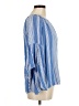 Fever 100% Rayon Blue 3/4 Sleeve Blouse Size M - photo 4