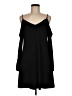 MICHAEL Michael Kors Solid Black Casual Dress Size M (petite) - photo 1