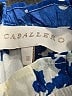 Caballero Print Blue Cocktail Dress Size M - photo 6
