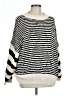 Ces Femme 100% Acrylic Stripes White Pullover Sweater Size L - photo 1