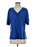 Shein Blue Short Sleeve Blouse Size XS - photo 1