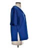Shein Blue Short Sleeve Blouse Size XS - photo 4