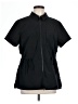 Athleta 100% Polyester Black Short Sleeve Blouse Size L - photo 1