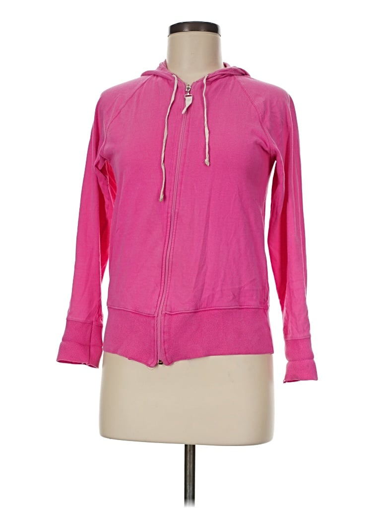 Pre-owned Assorted Brands Zip Up Hoodie In Pink