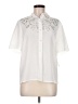 Kathy Che 100% Polyester White Short Sleeve Blouse Size 8 - photo 1