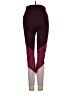 Fabletics Color Block Burgundy Active Pants Size S - photo 2