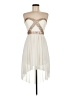 Trixxi 100% Polyester Ivory Cocktail Dress Size 7 - photo 1