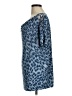 Attitudes by Renee Leopard Print Blue Short Sleeve Blouse Size M - photo 5