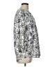 Cathy Daniels Print Silver 3/4 Sleeve Blouse Size L - photo 4