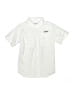Columbia Solid White Short Sleeve Button-Down Shirt Size 10 - 12 - photo 1