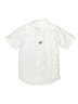 Columbia Solid White Short Sleeve Button-Down Shirt Size 10 - 12 - photo 2