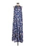 Nine West 100% Polyester Blue Casual Dress Size L - photo 1