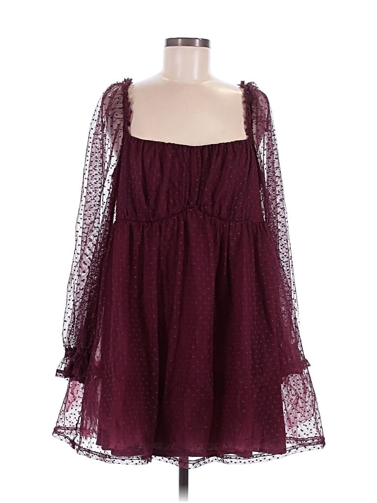Lulus Cocktail Dress In Burgundy