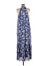 Nine West 100% Polyester Blue Casual Dress Size L - photo 2