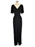 Old Navy 100% Rayon Solid Black Jumpsuit Size L - photo 1