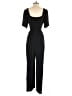 Old Navy 100% Rayon Solid Black Jumpsuit Size L - photo 2