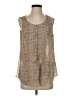 DressBarn 100% Polyester Yellow Sleeveless Blouse Size S - photo 1