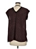 DR2 100% Polyester Black Short Sleeve Blouse Size M - photo 2
