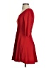 Express Solid Red Casual Dress Size XS - photo 5