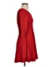 Express Solid Red Casual Dress Size XS - photo 4