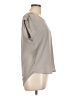 Pink Rose 100% Polyester Gray Short Sleeve Top Size L - photo 4