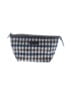 Assorted Brands Checkered-gingham Blue Brown Makeup Bag One size - photo 1