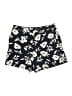 Ann Taylor 100% Polyester Floral Blue Shorts Size 12 - photo 1