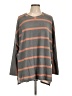 Cherish Stripes Gray Pullover Sweater Size L - photo 1