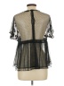 Zara Basic Black Short Sleeve Blouse Size L - photo 2