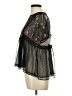 Zara Basic Black Short Sleeve Blouse Size L - photo 5
