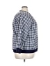 Draper James 100% Cotton Checkered-gingham Blue Pullover Sweater Size 3X - photo 4