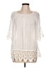 Sundance 100% Polyester Ivory White 3/4 Sleeve Blouse Size L - photo 1