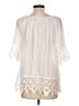 Sundance 100% Polyester Ivory White 3/4 Sleeve Blouse Size L - photo 2