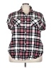 Torrid Plaid Pink Short Sleeve Button-Down Shirt Size 3X Plus (3) - photo 1