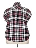 Torrid Plaid Pink Short Sleeve Button-Down Shirt Size 3X Plus (3) - photo 2