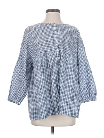 Max Studio 3/4 Sleeve Button-Down Shirt (view 1)