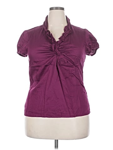 Ann Taylor Factory Short Sleeve Blouse (view 1)