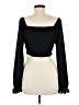 Shein 100% Polyester Black Long Sleeve Blouse Size 6 - photo 2