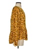 Maeve by Anthropologie 100% Viscose Yellow Long Sleeve Blouse Size S - photo 4