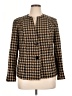 Coldwater Creek 100% Acrylic Houndstooth Brown Blazer Size 16 - photo 1