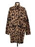 DemyLee Animal Print Brown Coat Size 12 - photo 1
