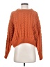 Debut 100% Polyester Solid Orange Pullover Sweater Size S - photo 1