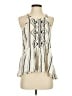 Raya Sun 100% Cotton Ivory Sleeveless Blouse Size S - photo 1